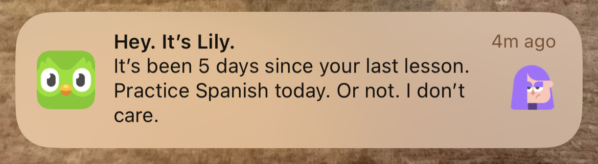 Duolingo app screenshot