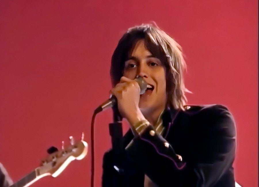 Julian Casablancas doing his work.